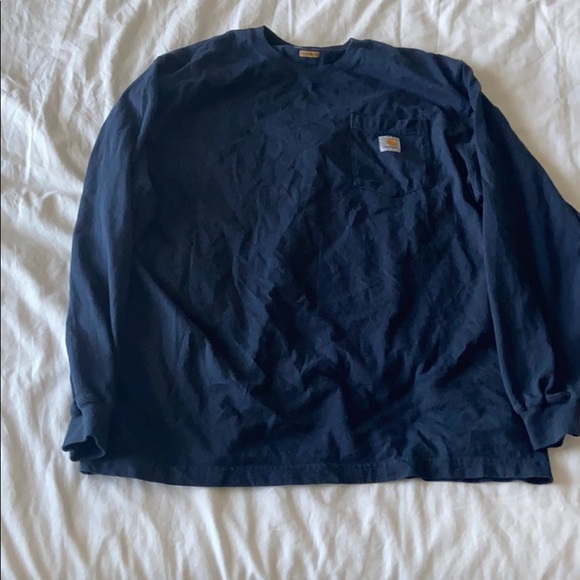 Carhartt long sleeve blue shirt - Picture 1 of 1